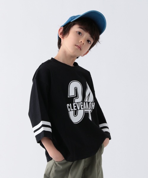BAYFLOW（ベイフロー）の「[USED風!コーデの主役に♪]ナンバリングT(KIDS)（Tシャツ/カットソー・キッズ・ブルー/レッド/ブラック・150cm/130cm/110cm）」の7枚目の写真