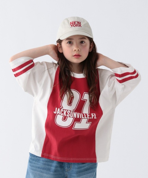 BAYFLOW（ベイフロー）の「[USED風!コーデの主役に♪]ナンバリングT(KIDS)（Tシャツ/カットソー・キッズ・ブルー/レッド/ブラック・150cm/130cm/110cm）」の13枚目の写真