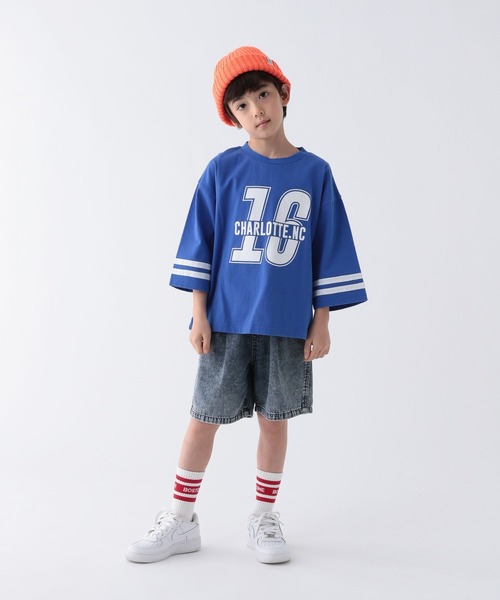 BAYFLOW（ベイフロー）の「[USED風!コーデの主役に♪]ナンバリングT(KIDS)（Tシャツ/カットソー・キッズ・ブルー/レッド/ブラック・150cm/130cm/110cm）」の16枚目の写真