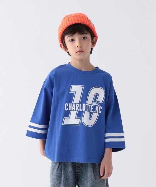 BAYFLOW（ベイフロー）の「[USED風!コーデの主役に♪]ナンバリングT(KIDS)（Tシャツ/カットソー・キッズ・ブルー/レッド/ブラック・150cm/130cm/110cm）」の18枚目の写真