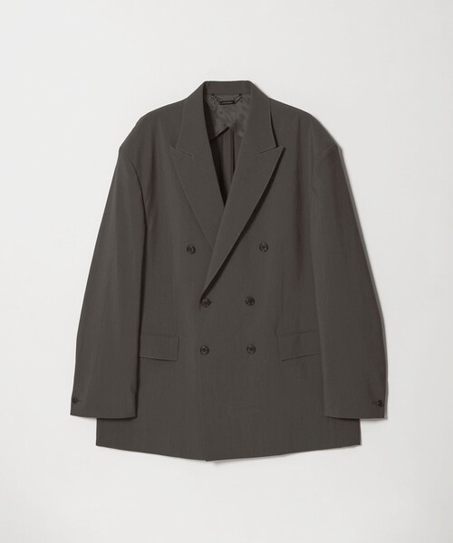 MONKEY TIME(モンキータイム)の「RENU TROシリーズ ダブル ブレスト ジャケット -セットアップ対応-(テーラードジャケット・メンズ・ブラック/ダークグレー・L/M/S/XL)」の2枚目の写真