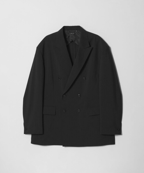 MONKEY TIME(モンキータイム)の「RENU TROシリーズ ダブル ブレスト ジャケット -セットアップ対応-(テーラードジャケット・メンズ・ブラック/ダークグレー・L/M/S/XL)」の6枚目の写真