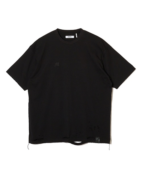 MSML(エムエスエムエル)の「DAMAGE T SHIRT(Tシャツ/カットソー・メンズ・ブラック/ホワイト・XL/L/M)」の2枚目の写真