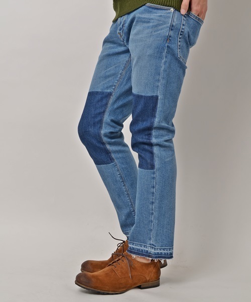 SHIPS JET BLUE（シップスジェットブルー）の「SHIPS JET BLUE(シップス ジェットブルー): クラフト JEGデニムパンツ■（デニムパンツ・メンズ・インディゴブルー/ライトインディゴブルー・MEDIUM/SMALL/LARGE）」の4枚目の写真