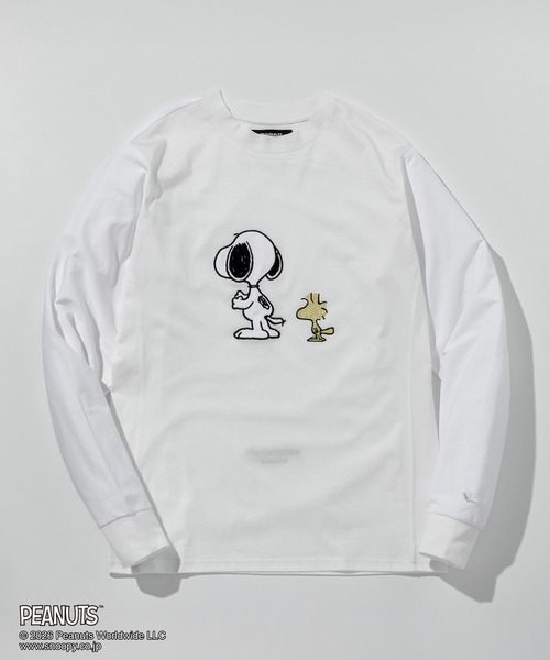 1PIU1UGUALE3 RELAX (ウノピゥウノウグァーレトレ リラックス)の「1PIU1UGUALE3 RELAX(ウノピゥウノウグァーレトレ リラックス)【スヌーピー】スヌーピー&ウッドストックロングTシャツ(Tシャツ/カットソー・メンズ・ブラック/ホワイト・L/M/S/XXL/XL)」の12枚目の写真