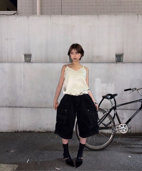 HOKUSPOKUS(ホクスポクス)の「クリームレーススリップビスチェ_バニラ(Tシャツ/カットソー・レディース・その他・ONE)」の2枚目の写真