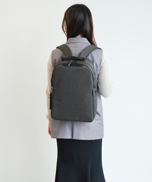 ace.(エース)の「ビジネスリュック フィッテムヘザー 16L A4サイズ 14インチPC メランジ素材 20113(ビジネスバッグ・レディース・ブラック/グレー・FREE)」の11枚目の写真