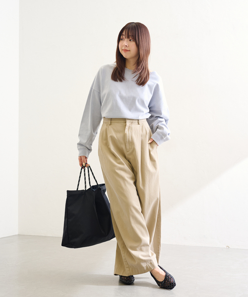 LE TALON（ルタロン）の「LETALON nylon big tote（トートバッグ・レディース・ブラック/ベージュ・FREE）」の4枚目の写真