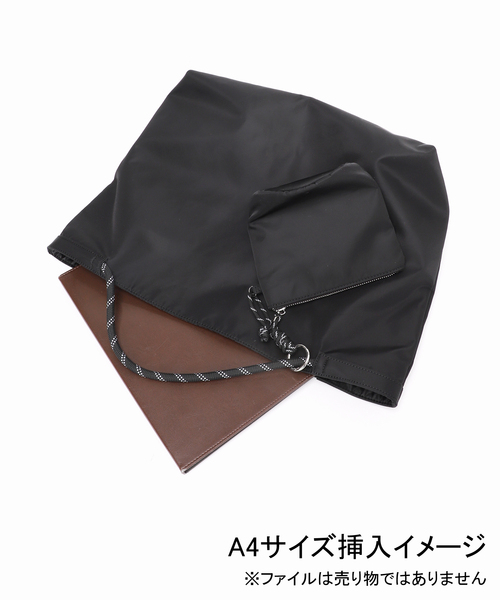 LE TALON（ルタロン）の「LETALON nylon big tote（トートバッグ・レディース・ブラック/ベージュ・FREE）」の19枚目の写真