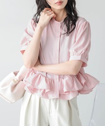 SUGAR BISKET（シュガービスケット）の「ダブルフリル ブラウス（Tシャツ/カットソー）」