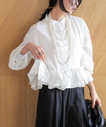 SUGAR BISKET（シュガービスケット）の「ダブルフリル ブラウス（Tシャツ/カットソー）」