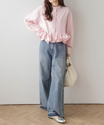 SUGAR BISKET | ダブルフリル ブラウス(Tシャツ/カットソー)