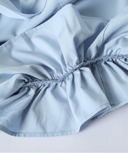 SUGAR BISKET(シュガービスケット)の「ダブルフリル ブラウス(Tシャツ/カットソー・レディース・ブルー/ホワイト/ピンク/ブラック・フリー)」の13枚目の写真