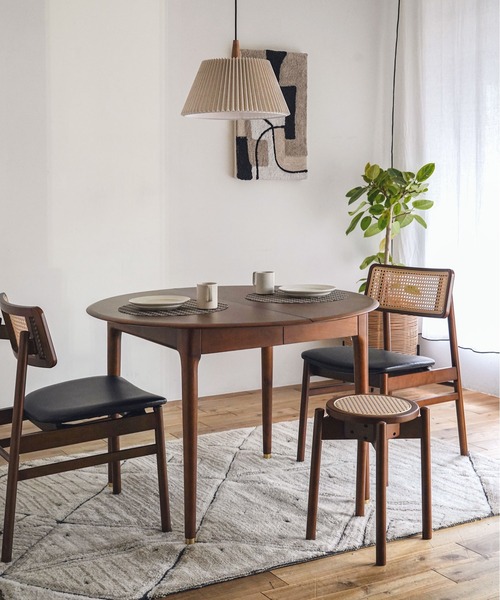 TIMELESS COMFORT（タイムレスコンフォート）の「ecruxe（エクリュクス）CARINA STOOL / カリナ スツール（家具・レディース・ブラウン/ナチュラル・ONE SIZE）」の5枚目の写真