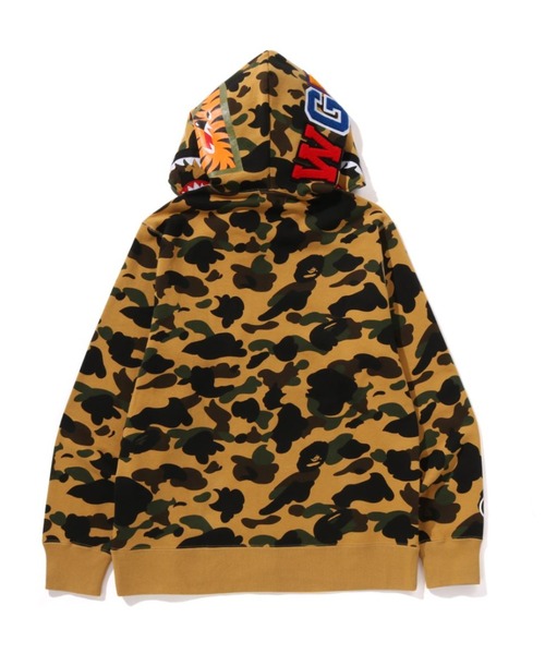 A BATHING APE(アベイシングエイプ)の「1ST CAMO SHARK FULL ZIP HOODIE(パーカー・メンズ・グリーン/イエロー・XXX-LARGE/MEDIUM/LARGE/X-LARGE/XX-LARGE/SMALL)」の6枚目の写真