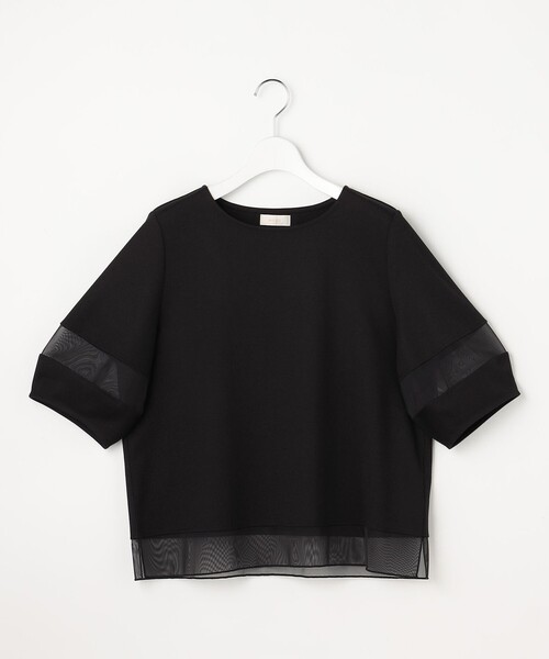 ANY SIS（エニィスィス）の「チュール切替ランタンスリーブ プルオーバー（Tシャツ/カットソー・レディース・スカイブルー系/ライトグリーン系/ホワイト系/ブラック系・MEDIUM）」の13枚目の写真