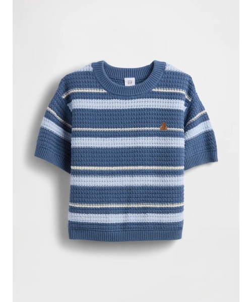 GAP（ギャップ）の「クロシェ セーター (幼児・ベビー)（ニット/セーター・キッズ・マルチ/ブルー・110cm/105cm/100cm/95cm/90cm/80ｃｍ/70cm）」の2枚目の写真