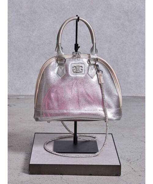 GYDA（ジェイダ）の「SymmetryGYDA GLITTERクリアBAG（ハンドバッグ・レディース・ブラック/クリア・FREE）」の2枚目の写真