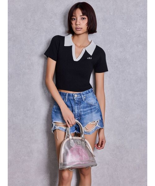 GYDA（ジェイダ）の「SymmetryGYDA GLITTERクリアBAG（ハンドバッグ・レディース・ブラック/クリア・FREE）」の19枚目の写真