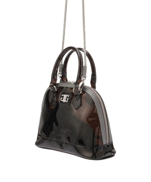 GYDA（ジェイダ）の「SymmetryGYDA GLITTERクリアBAG（ハンドバッグ・レディース・ブラック/クリア・FREE）」の7枚目の写真