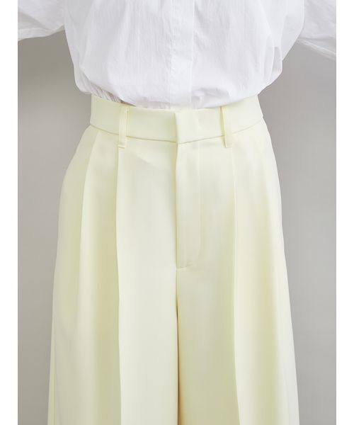Mila Owen（ミラオーウェン）の「【井桁さんコラボ】２タックワイドパンツ（その他パンツ・レディース・ホワイト/イエロー/ブラウン・0/00/1）」の7枚目の写真