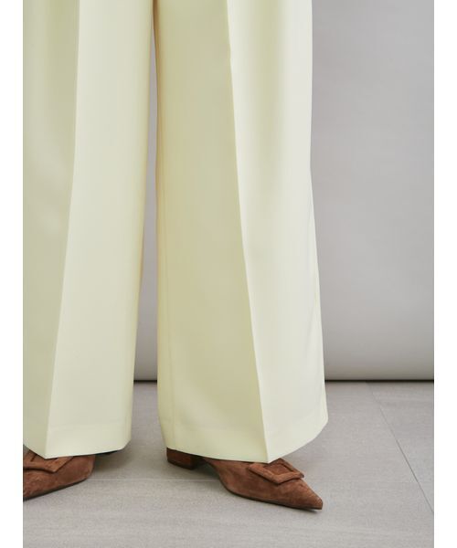 Mila Owen（ミラオーウェン）の「【井桁さんコラボ】２タックワイドパンツ（その他パンツ・レディース・ホワイト/イエロー/ブラウン・0/00/1）」の8枚目の写真