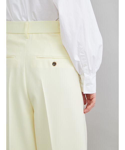 Mila Owen（ミラオーウェン）の「【井桁さんコラボ】２タックワイドパンツ（その他パンツ・レディース・ホワイト/イエロー/ブラウン・0/00/1）」の10枚目の写真