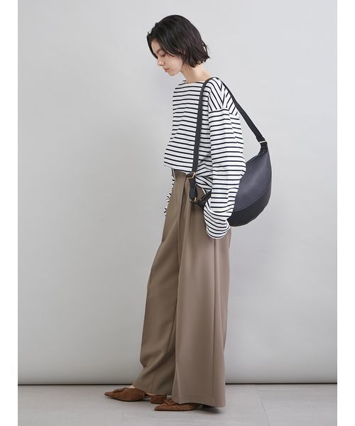 Mila Owen（ミラオーウェン）の「【井桁さんコラボ】２タックワイドパンツ（その他パンツ・レディース・ホワイト/イエロー/ブラウン・0/00/1）」の15枚目の写真