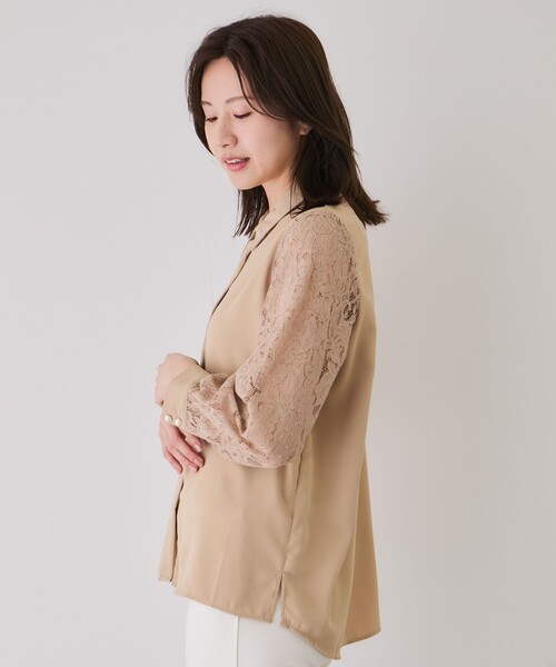 Jayro（ジャイロ）の「袖レースブラウス（シャツ/ブラウス・レディース・ホワイト系その他/ベージュ/ブラック・M）」の17枚目の写真