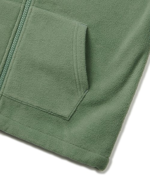 MUSINSA STANDARD KIDS（ムシンサスタンダードキッズ）の「オーバーサイズポーラフリースフードパーカージップアップ[セージグリーン]（ブルゾン・レディース・その他・110/120/130/140/150）」の8枚目の写真