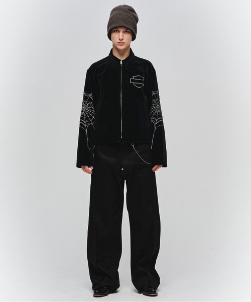 Jieda(ジエダ)の「CUT OFF DOUBLE KNEE DENIM PANTS(デニムパンツ・メンズ・インディゴブルー/ブラック・2/1)」の7枚目の写真