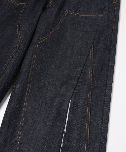 Jieda(ジエダ)の「CUT OFF DOUBLE KNEE DENIM PANTS(デニムパンツ・メンズ・インディゴブルー/ブラック・2/1)」の20枚目の写真