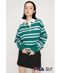 SLY（スライ）の「FILA x SLY RUGGER SHIRT フィラスライラガーシャツ 春服（ポロシャツ）」