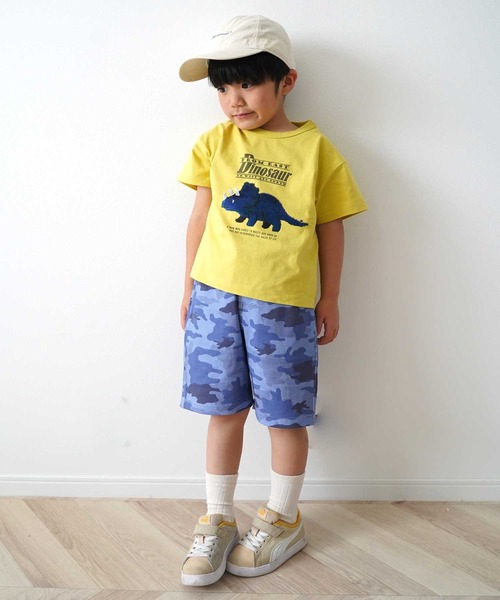 SKAPE（エスケープ）の「ｽﾄﾚｯﾁ4.5分ﾊﾟﾝﾂ（その他パンツ・キッズ・グリーン/ベージュ/パープル・80ｃｍ/90cm/100cm/110cm/120cm/130cm）」の5枚目の写真