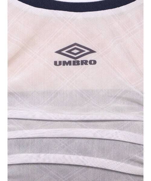UMBRO（アンブロ）の「【UMBRO×EMODA】シアーロングスリーブTシャツ（Tシャツ/カットソー・レディース・アイボリー/ブラック・FREE）」の17枚目の写真