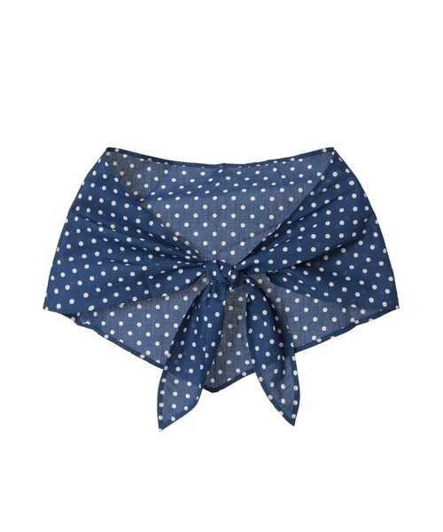 PINK HOUSE（ピンクハウス）の「水玉スカーフ付きダンガリーセーラーワンピース（ワンピース・レディース・レッド/ピンク/インディゴブルー/ライトインディゴブルー/ブラック・フリー）」の11枚目の写真