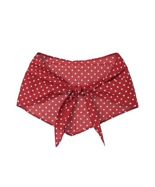 PINK HOUSE（ピンクハウス）の「水玉スカーフ付きダンガリーセーラーワンピース（ワンピース・レディース・レッド/ピンク/インディゴブルー/ライトインディゴブルー/ブラック・フリー）」の14枚目の写真