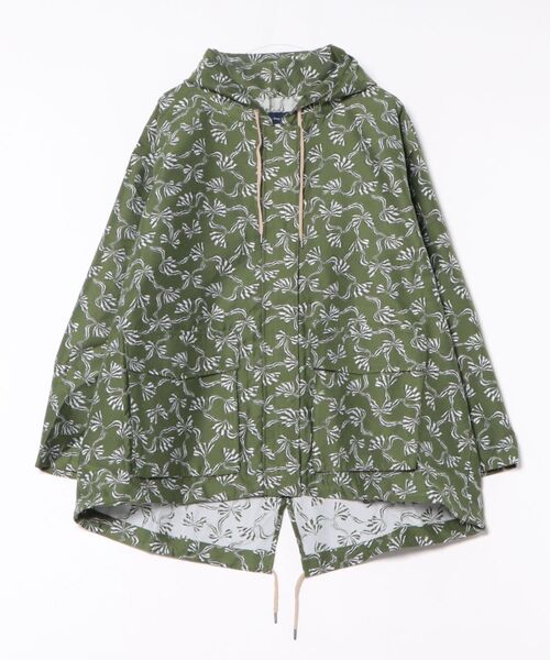 セール】《many men many mind》ルーズシルエット総柄ミドル丈モッズ