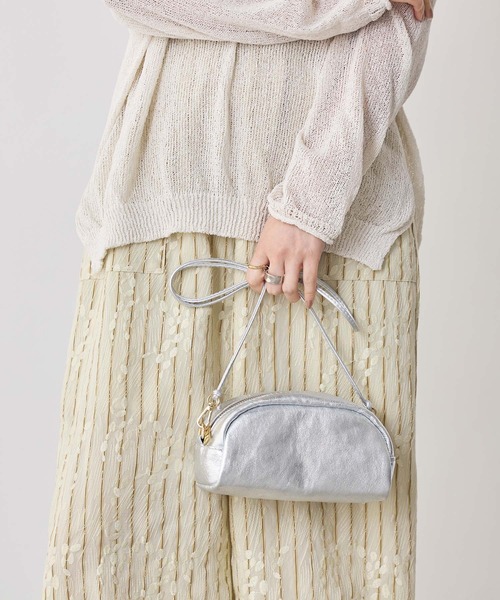 Gready Brilliant（グレディブリリアン）の「ポーチ型ミニショルダー（ショルダーバッグ・レディース・シルバー/アイボリー・FREE）」の11枚目の写真