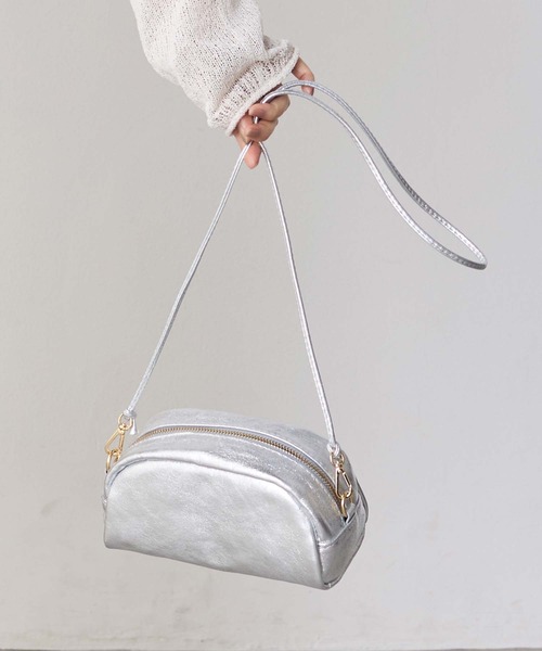 Gready Brilliant（グレディブリリアン）の「ポーチ型ミニショルダー（ショルダーバッグ・レディース・シルバー/アイボリー・FREE）」の14枚目の写真