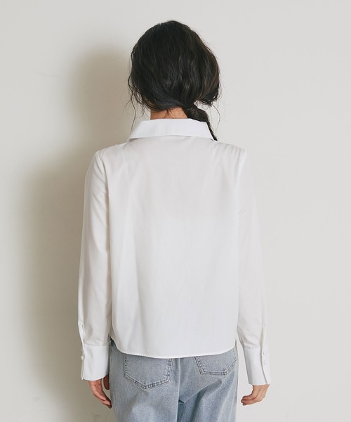 ARVELLIA(アルベリア)の「FRILL PANEL BLOUSE(シャツ/ブラウス・レディース・ホワイト/サックスブルー・M)」の12枚目の写真