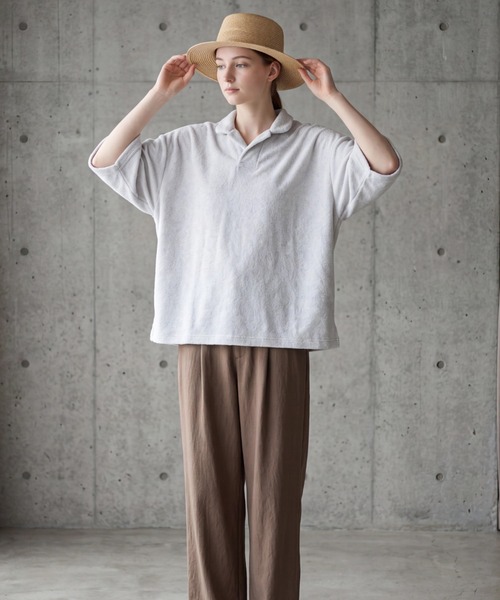 mocT(モクティー)の「【SE1】【mocT/モクティー】 PILE LOOPWHEEL OVERSIZED SKIPPER(シャツ/ブラウス・レディース・White・ONE)」の13枚目の写真