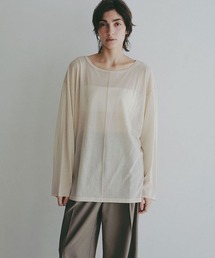 ETRE TOKYO（エトレトウキョウ）の「【ZOZO限定カラー/先行予約限定 10%OFF】センターピンタックシアーロンTee（Tシャツ/カットソー）」