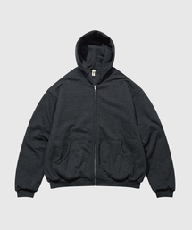 TIMELESS SPORTSWEAR（タイムレススポーツウェア）の「Double layer zip-up hoodie Chacoal heather（パーカー）」