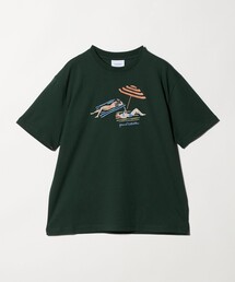 オーガニックコットンTシャツ穴あき 腹出し 柄 Steven Alan＞ オーガニックコットン ボーダー ショートスリーブ T