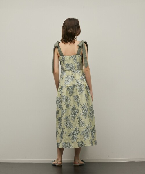 GRACE CONTINENTAL(グレースコンチネンタル)の「シアージャガードティアードワンピース(ワンピース・レディース・ベージュ/イエロー・36/38)」の15枚目の写真