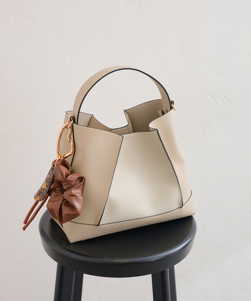 LE TALON（ルタロン）の「《追加》LETALON パネルパターンBAG（ショルダーバッグ・レディース・アイボリー/ブラック・FREE）」の19枚目の写真