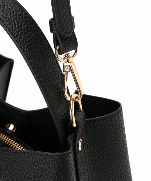 LE TALON（ルタロン）の「《追加》LETALON パネルパターンBAG（ショルダーバッグ・レディース・アイボリー/ブラック・FREE）」の6枚目の写真