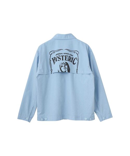 HYSTERIC GLAMOUR（ヒステリックグラマー）の「EVIL WOMAN SCRATCH ワークシャツジャケット（シャツ/ブラウス・メンズ・ブルー/ブラック/ホワイト・X-LARGE/LARGE/MEDIUM/SMALL）」の6枚目の写真