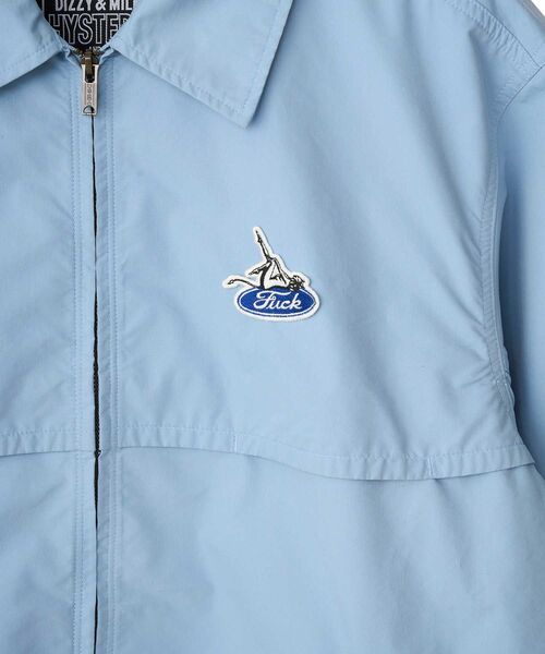 HYSTERIC GLAMOUR（ヒステリックグラマー）の「EVIL WOMAN SCRATCH ワークシャツジャケット（シャツ/ブラウス・メンズ・ブルー/ブラック/ホワイト・X-LARGE/LARGE/MEDIUM/SMALL）」の7枚目の写真